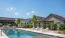 Resort inspired pool in denton texas
