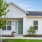 Beautiful landscaping among homes